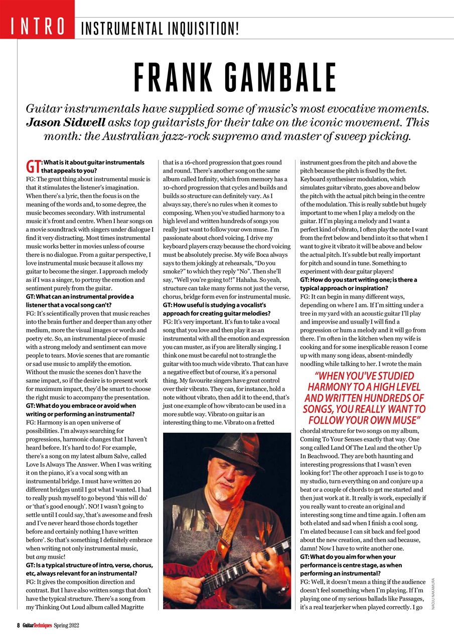 Guitar Techniques Preview Pages