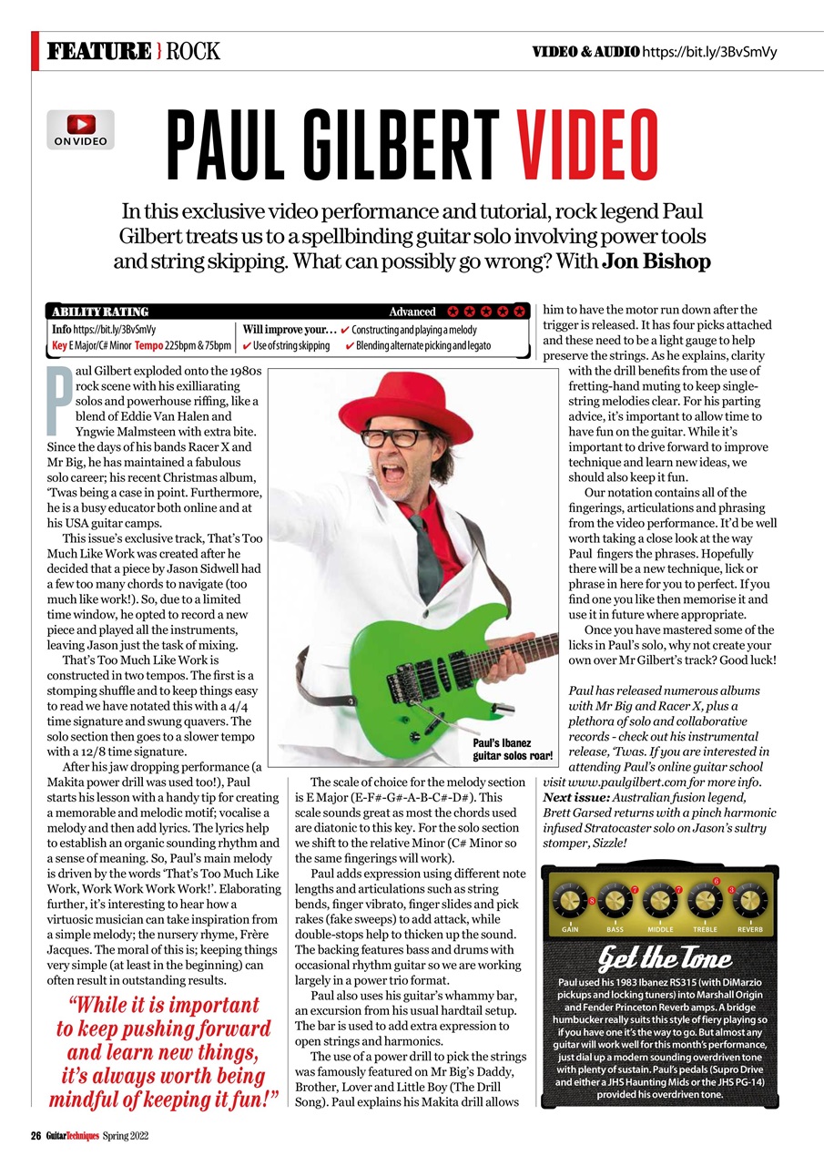 Guitar Techniques Preview Pages