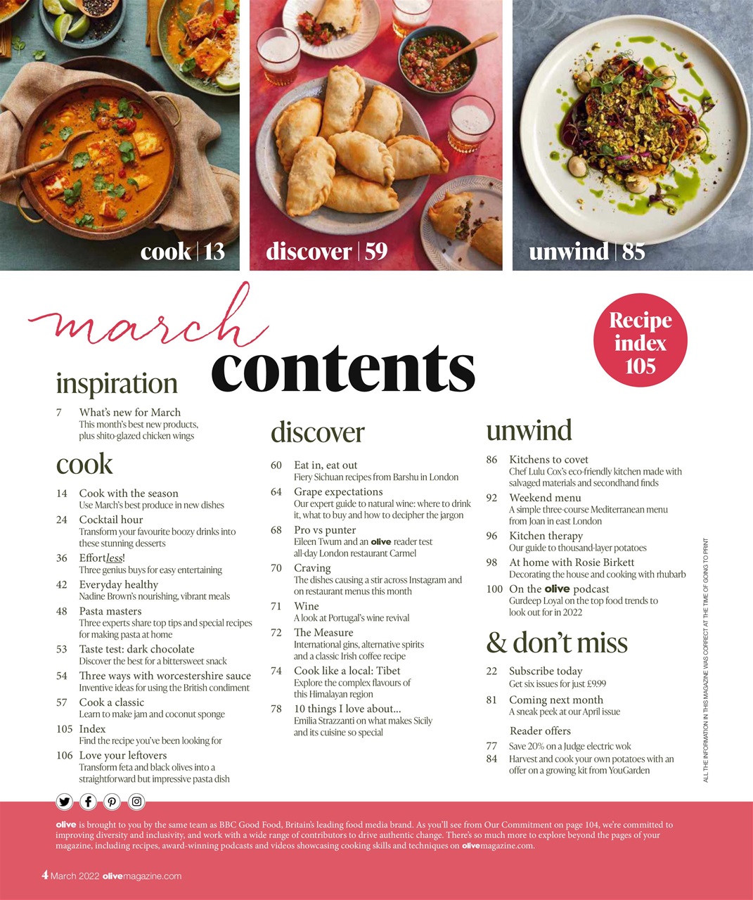 Olive Magazine Preview Pages