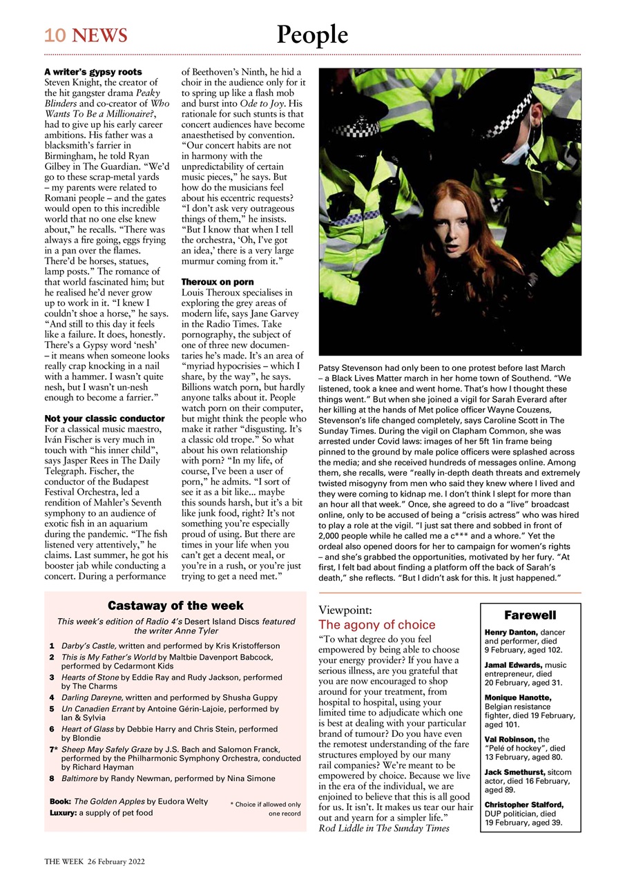 The Week Preview Pages