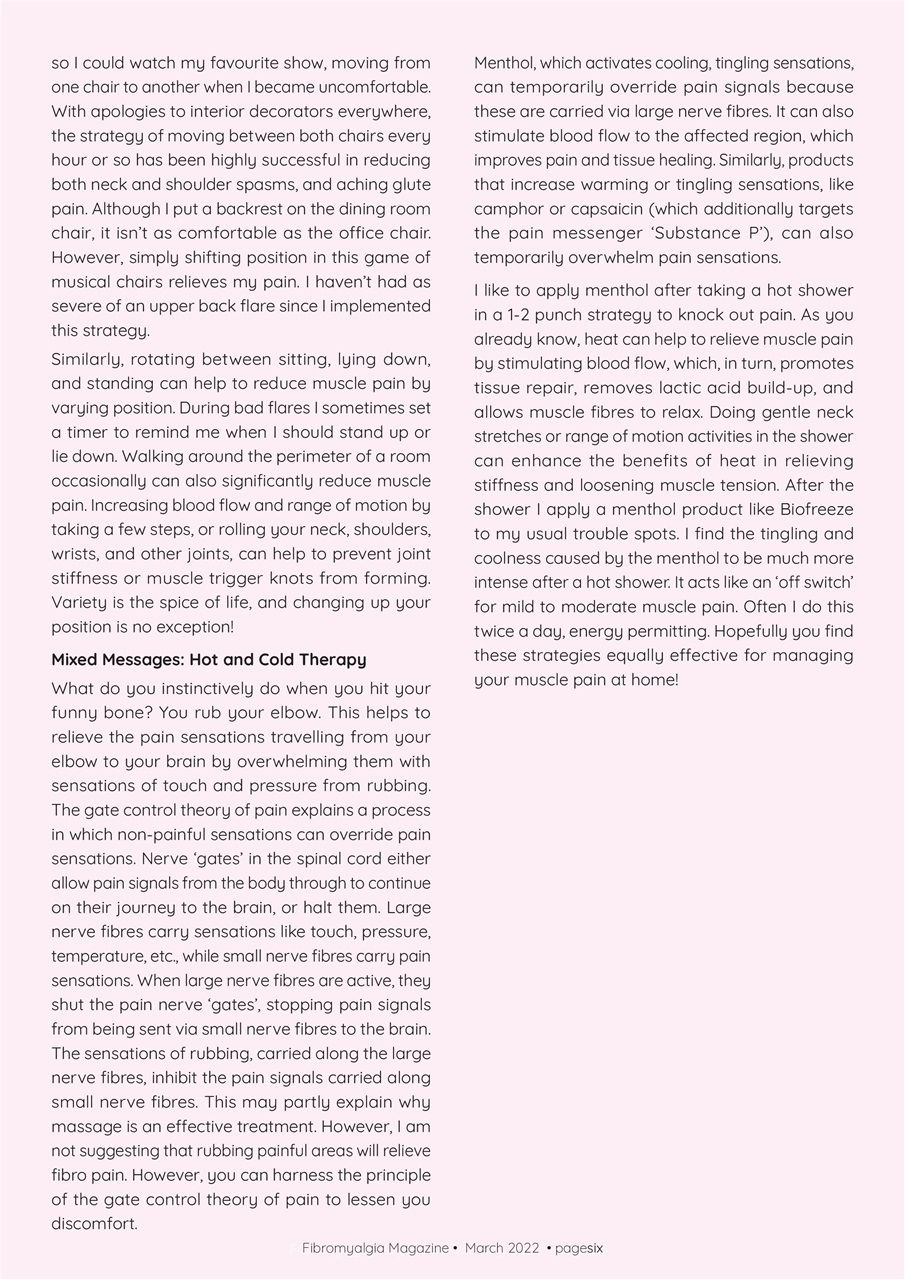 Fibromyalgia Magazine Preview Pages