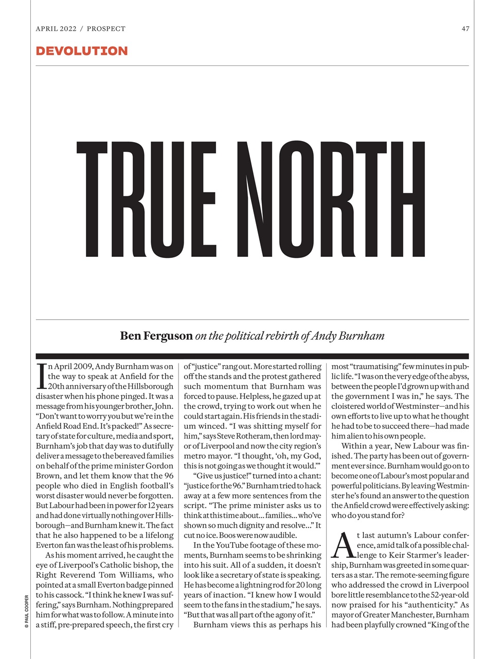 Prospect Magazine Preview Pages