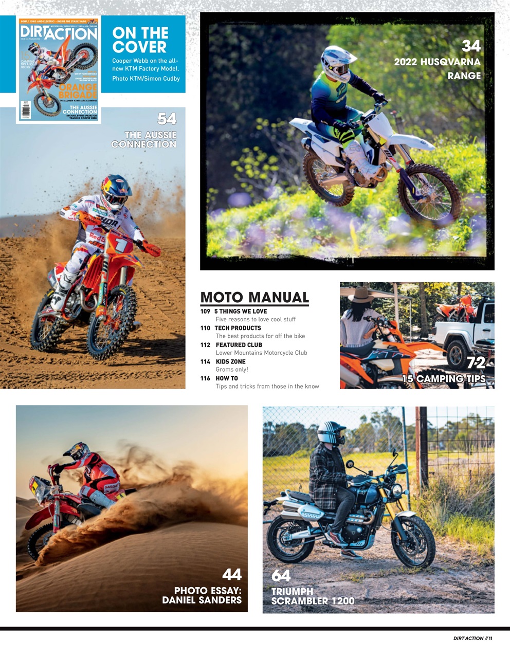 Dirt Action Preview Pages