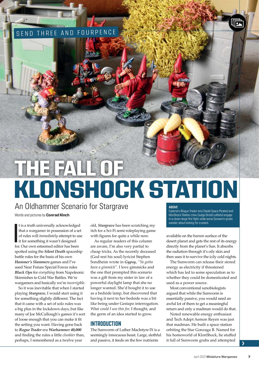 Miniature Wargames Preview Pages