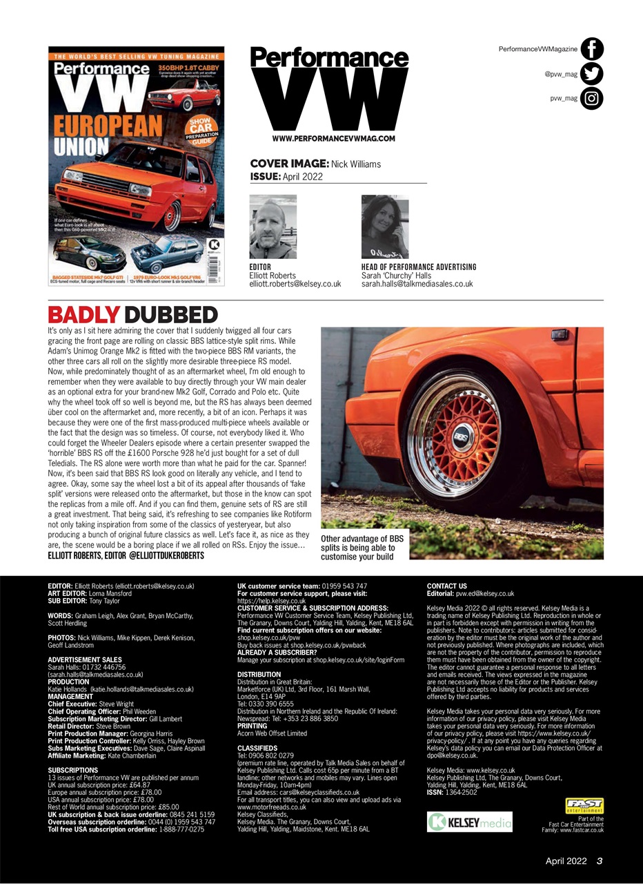 Performance VW Preview Pages