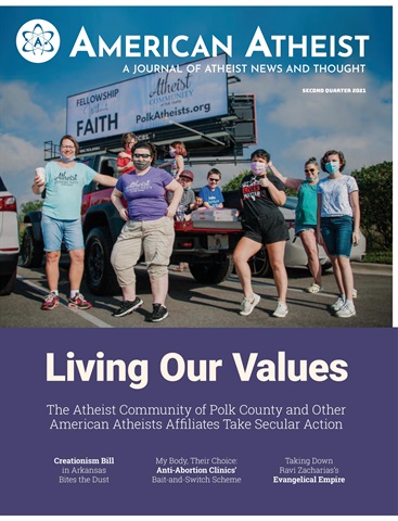 American Atheist issue Second Quarter 2021