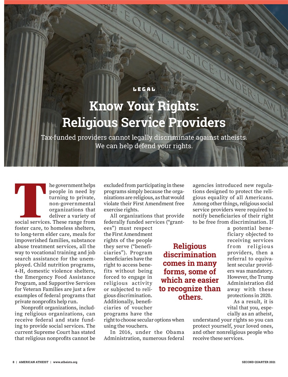 American Atheist Preview Pages