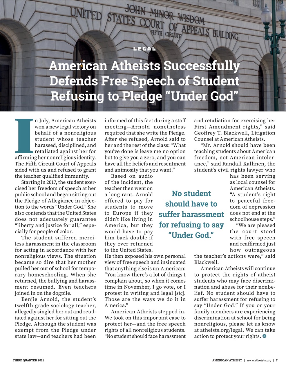 American Atheist Preview Pages