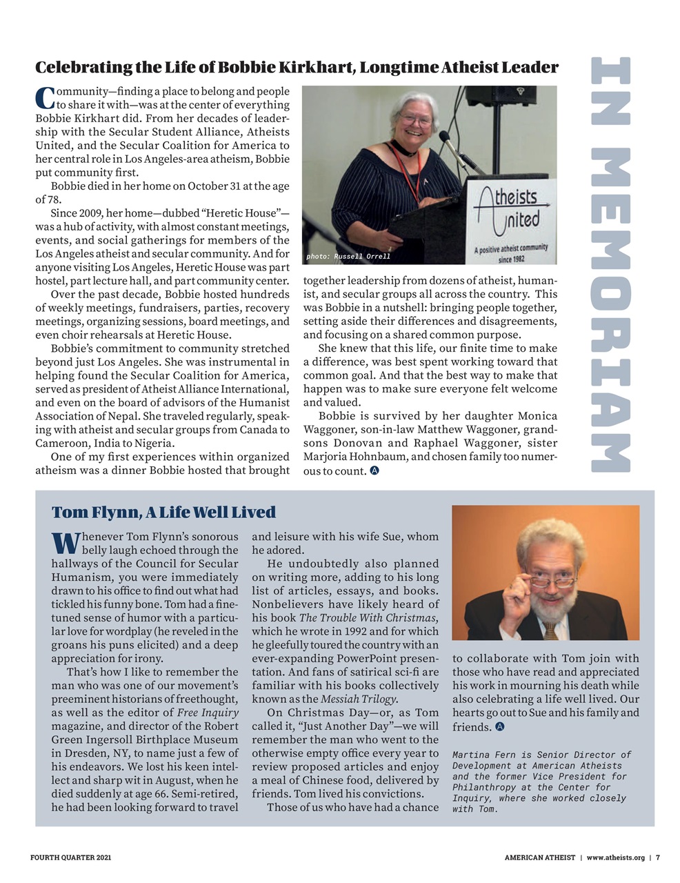 American Atheist Preview Pages