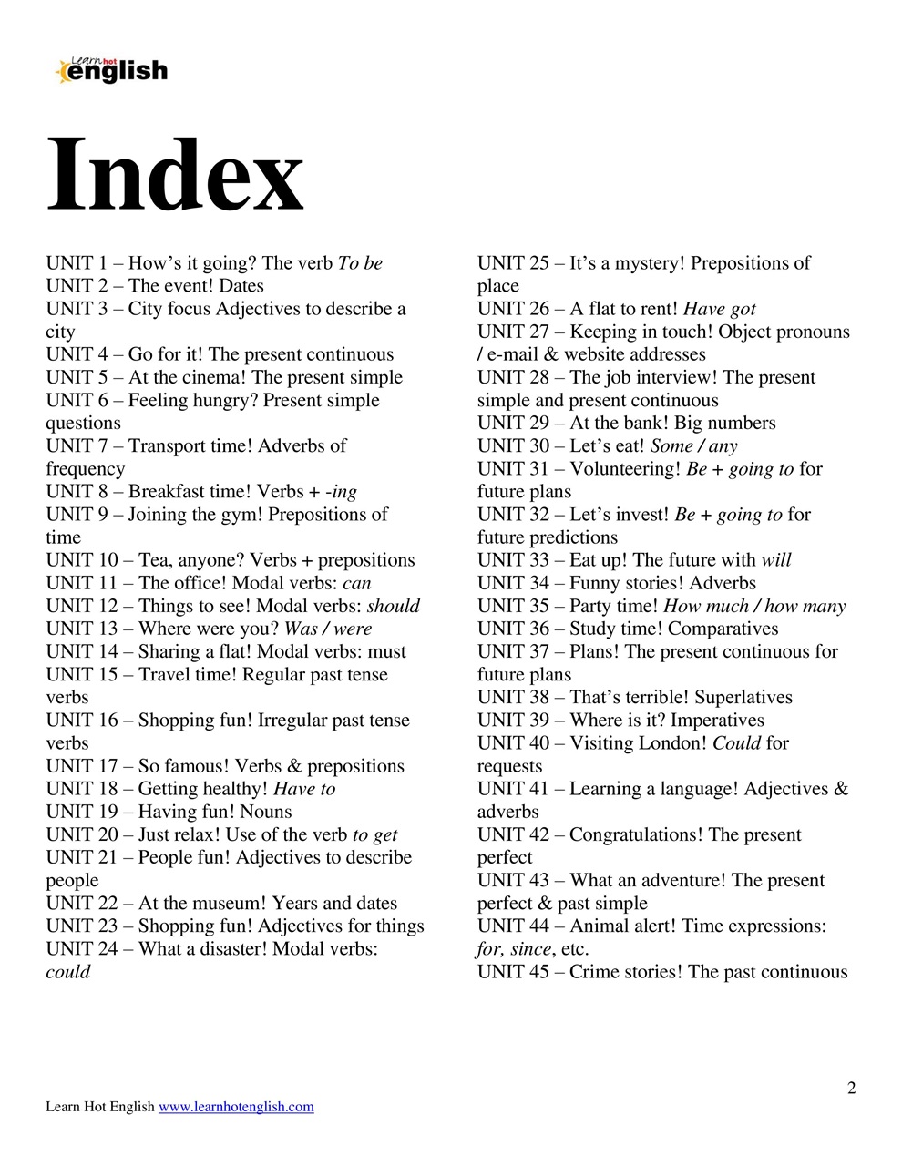 Learn Hot English Preview Pages