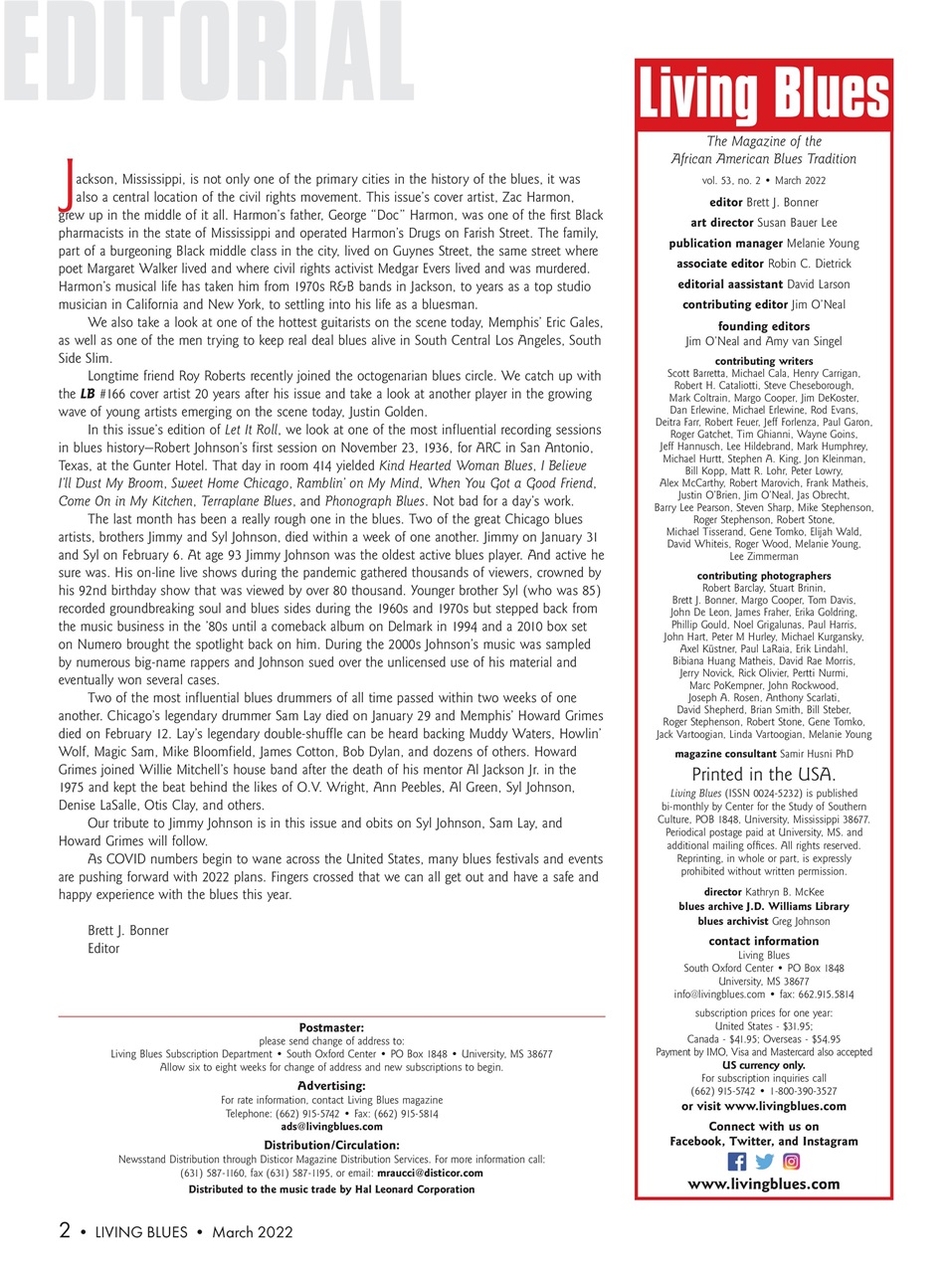 Living Blues Preview Pages