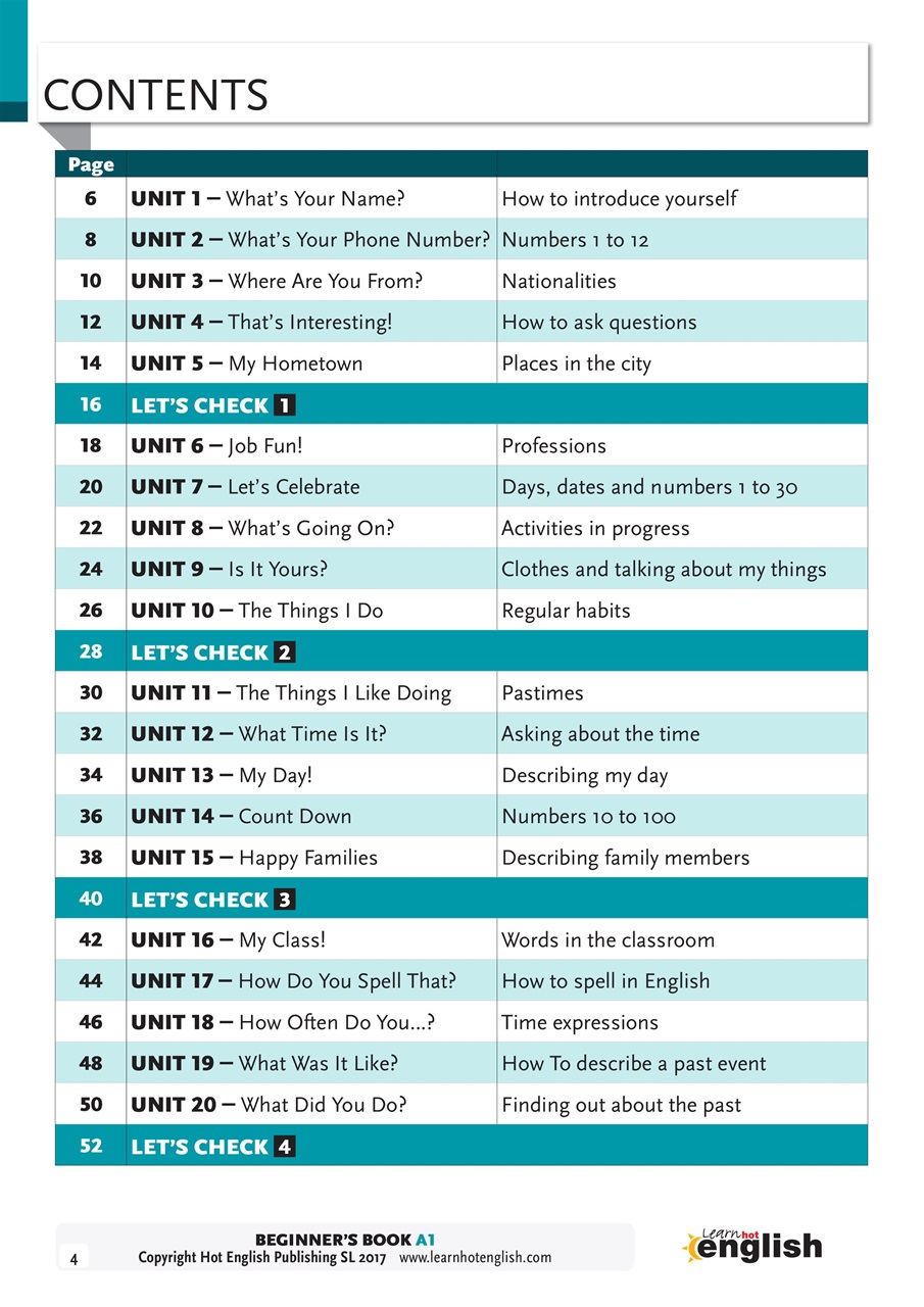 Learn Hot English Preview Pages
