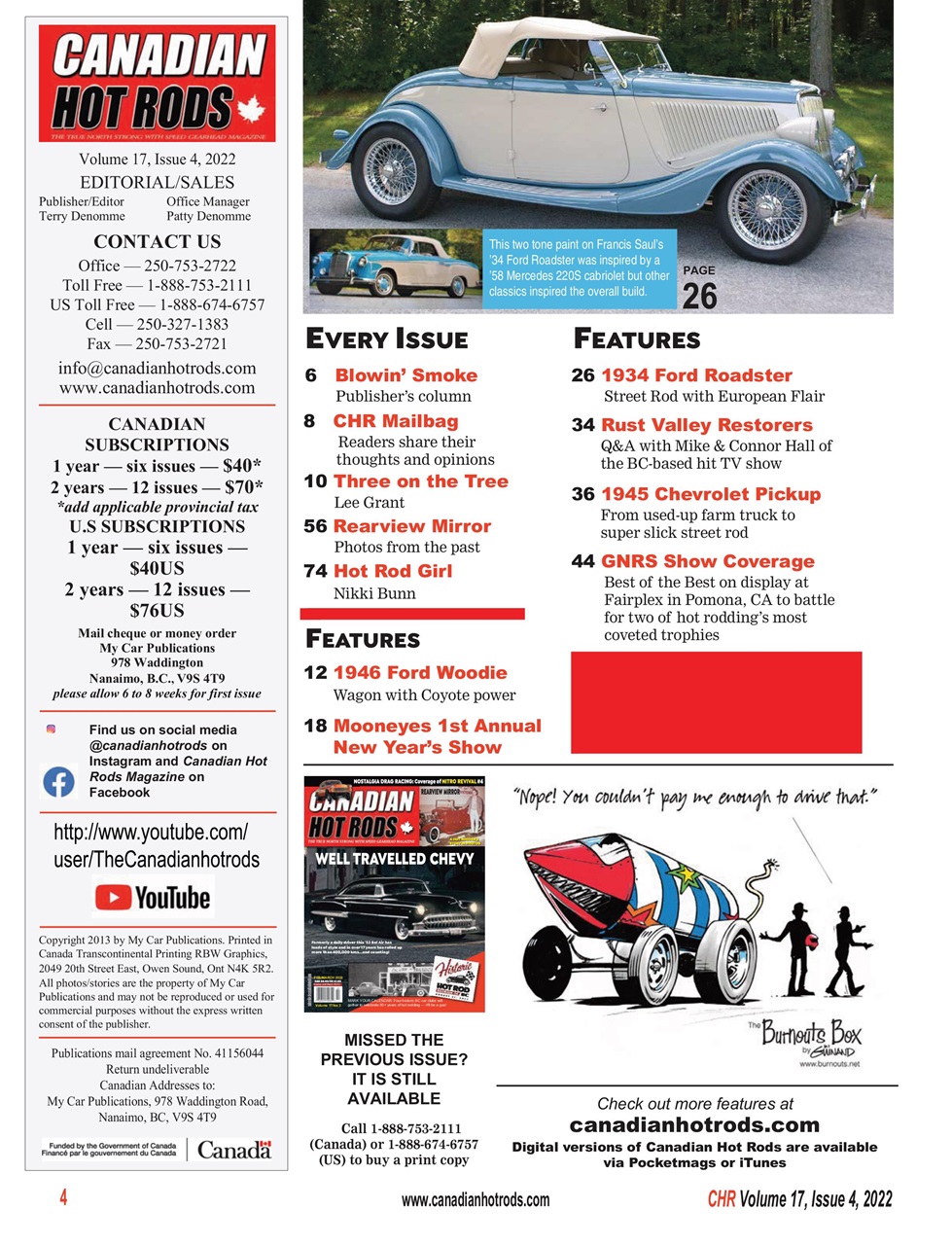 Canadian Hot Rods Preview Pages