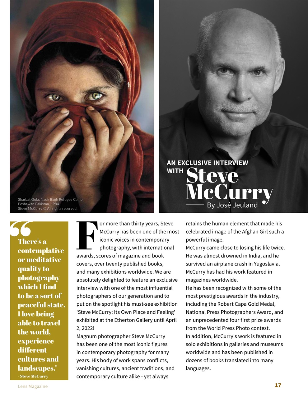 Lens Magazine Preview Pages