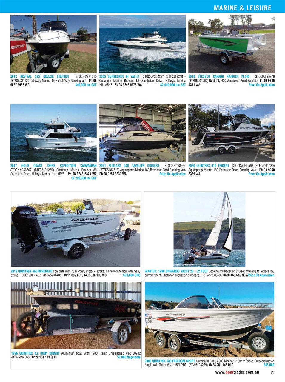 Boat Trader Australia Preview Pages