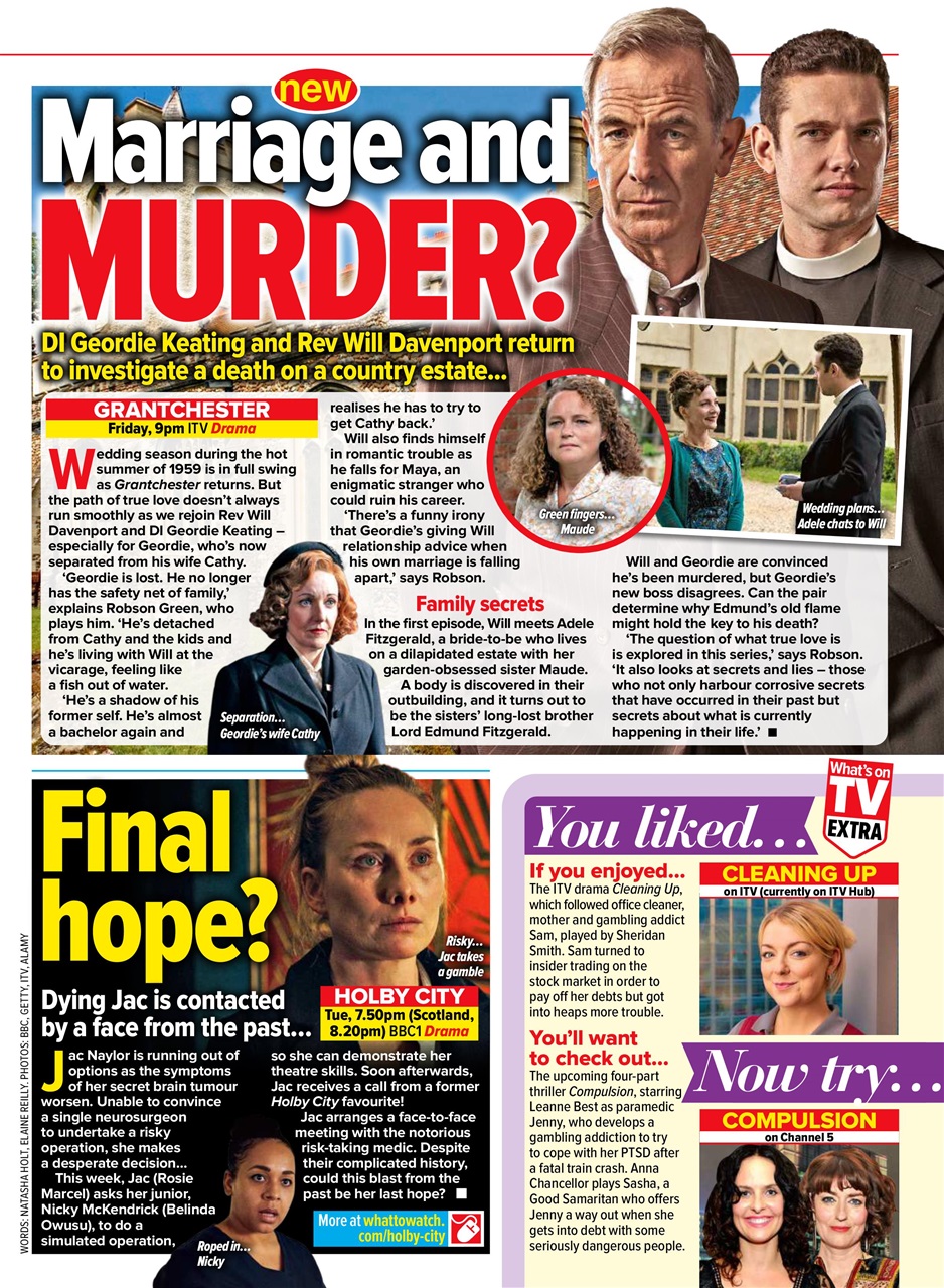 What's on TV Preview Pages