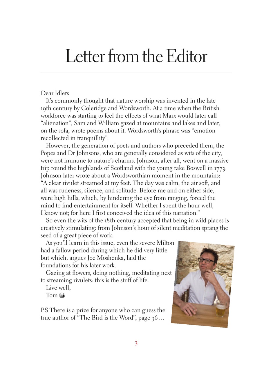 The Idler Magazine Preview Pages