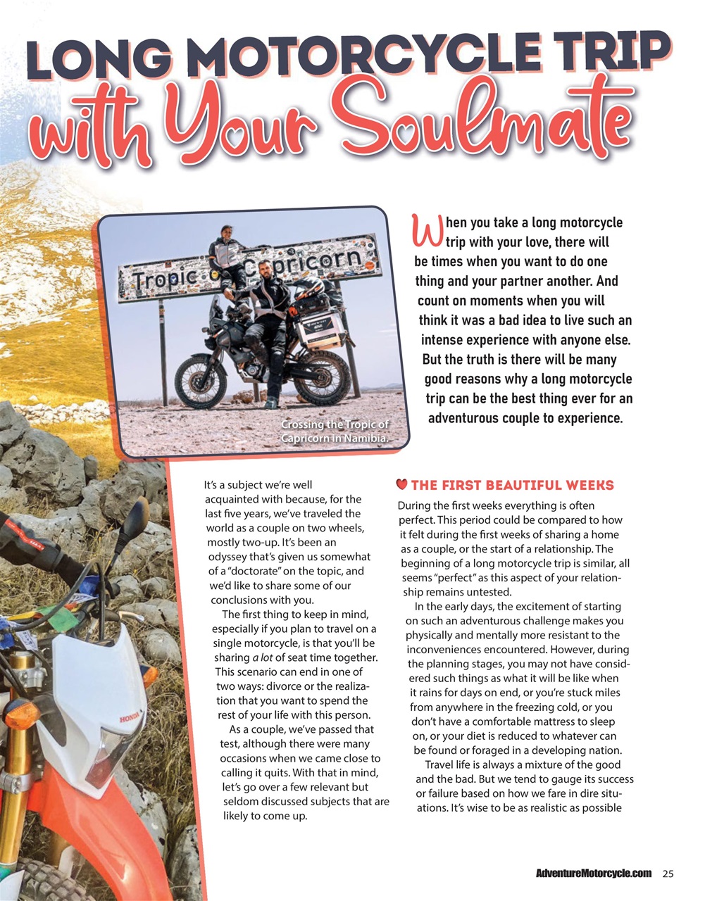 Adventure Motorcycle Preview Pages