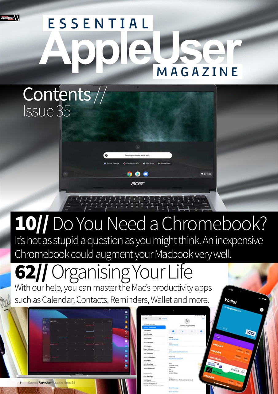 Essential Apple User Preview Pages