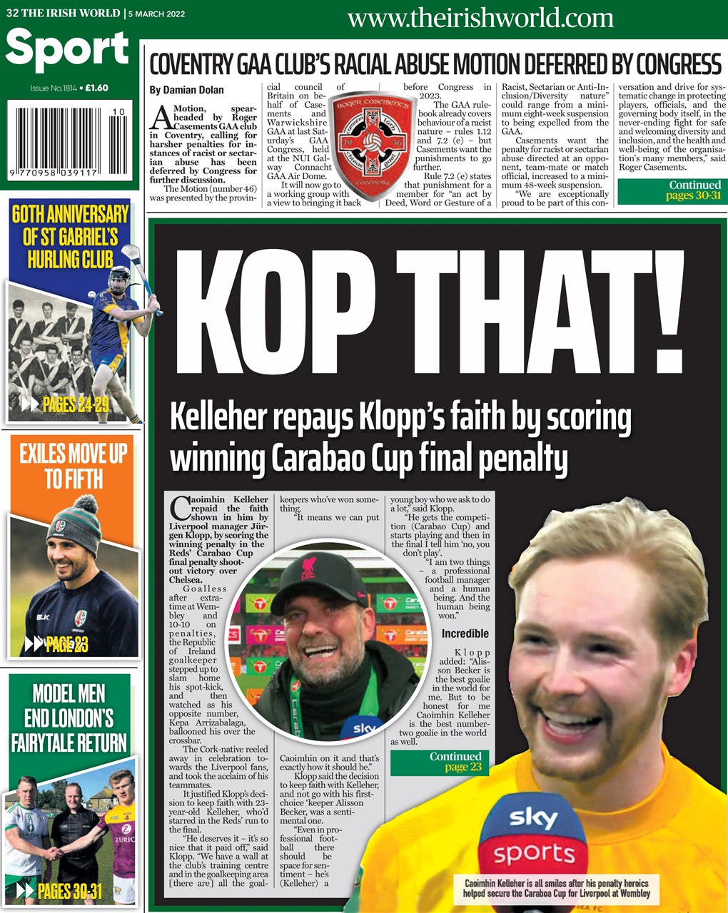 Irish World Preview Pages