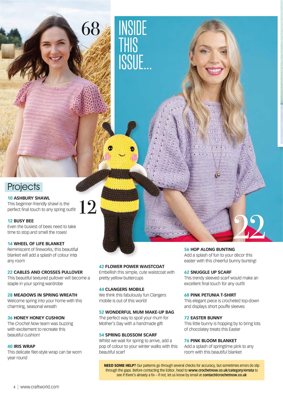 Crochet Now Magazine Preview Pages