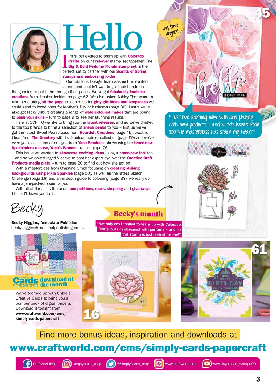 Simply Cards & Papercraft Preview Pages