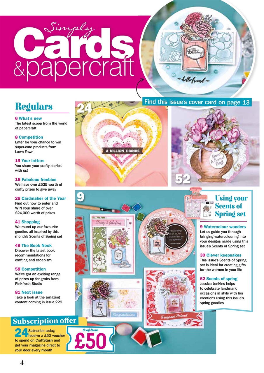 Simply Cards & Papercraft Preview Pages
