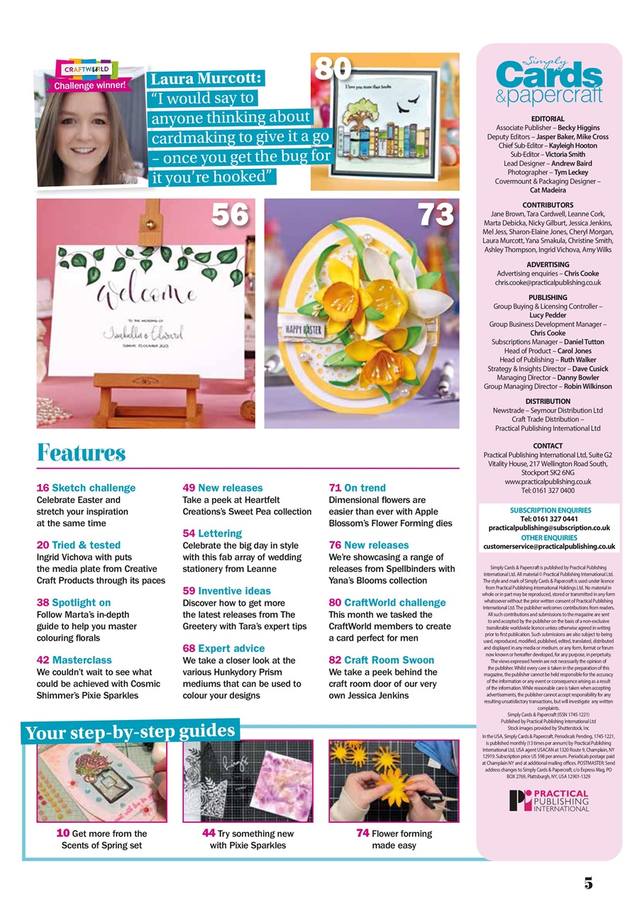 Simply Cards & Papercraft Preview Pages