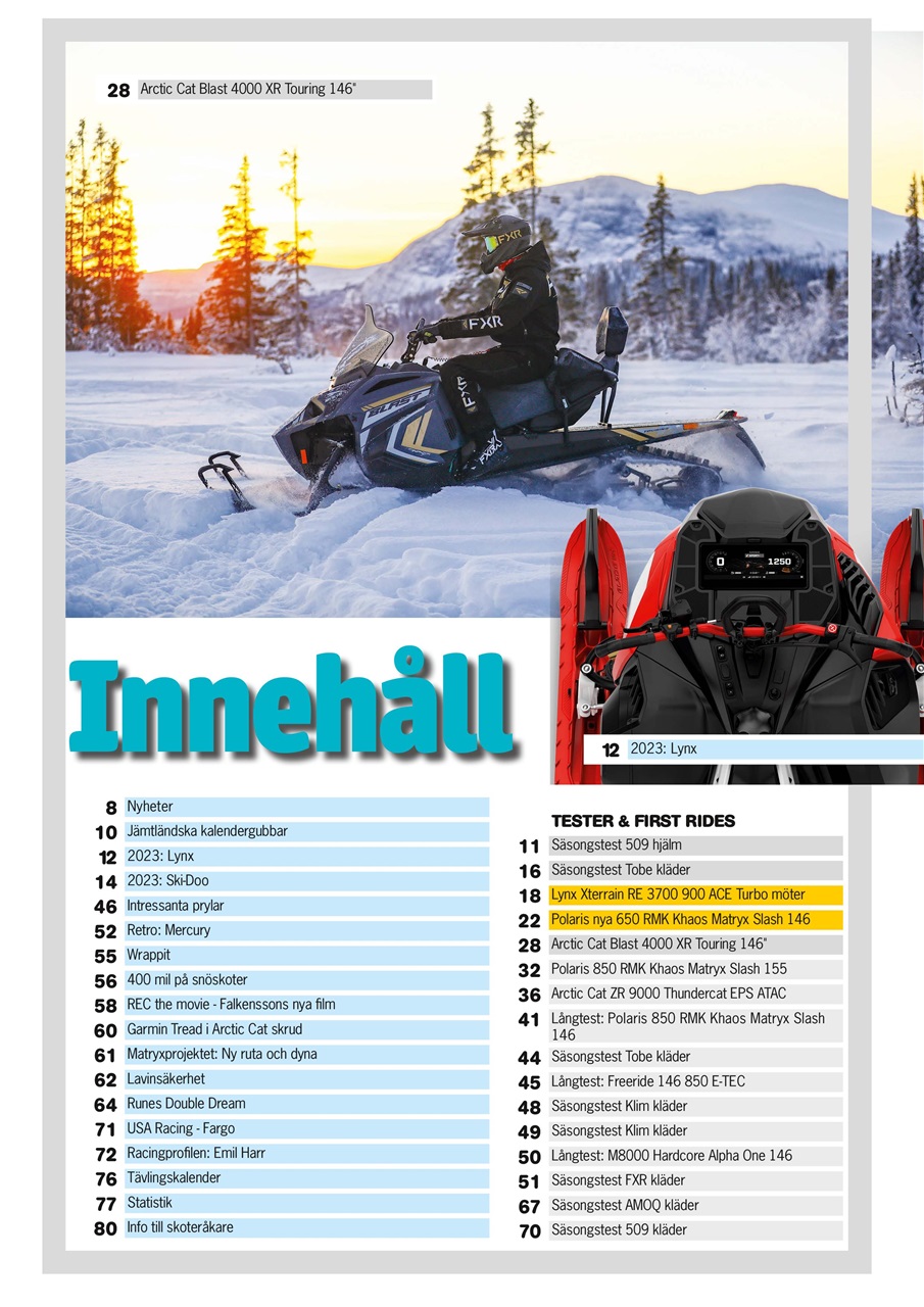 Tidningen Snöskoter Preview Pages