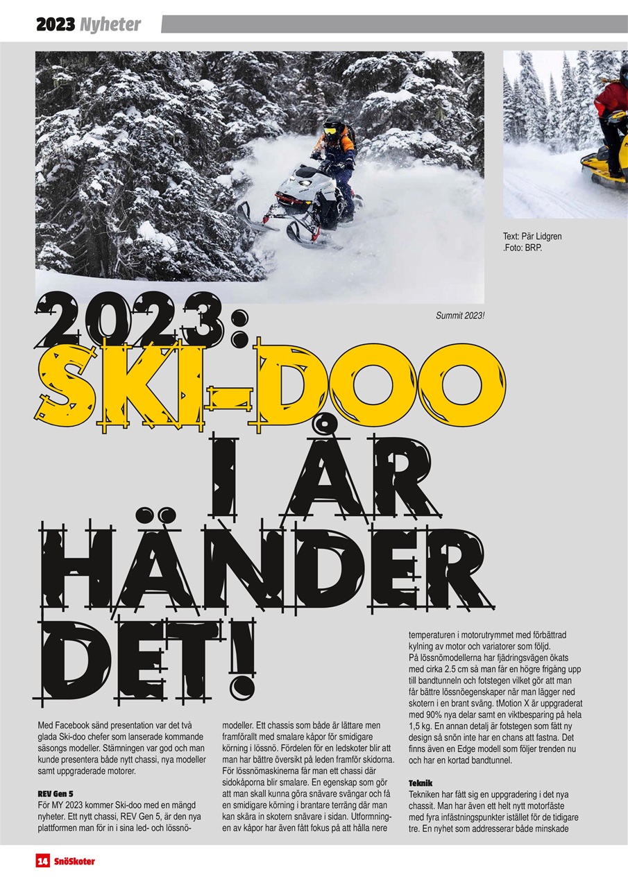 Tidningen Snöskoter Preview Pages