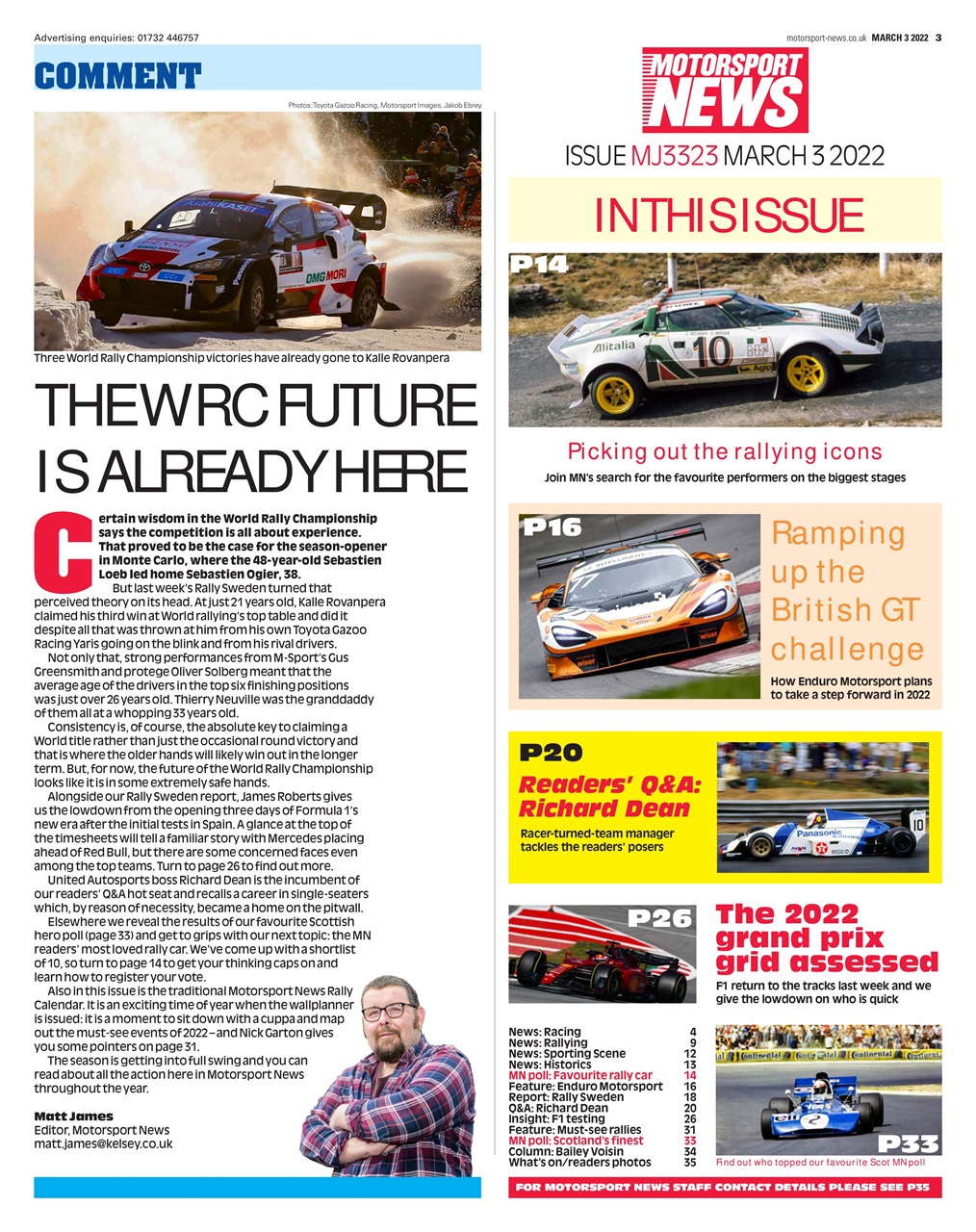 Motorsport News Preview Pages