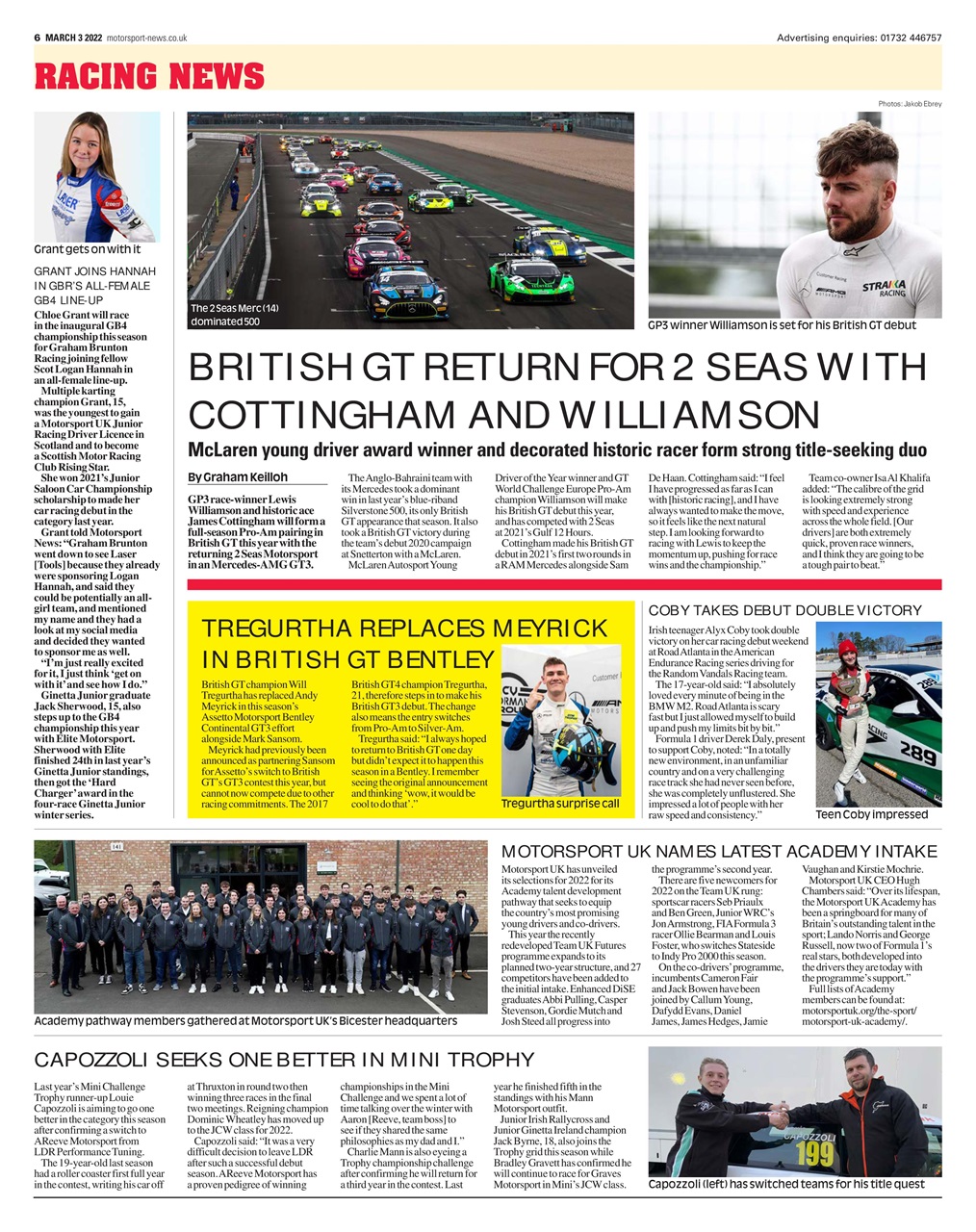 Motorsport News Preview Pages