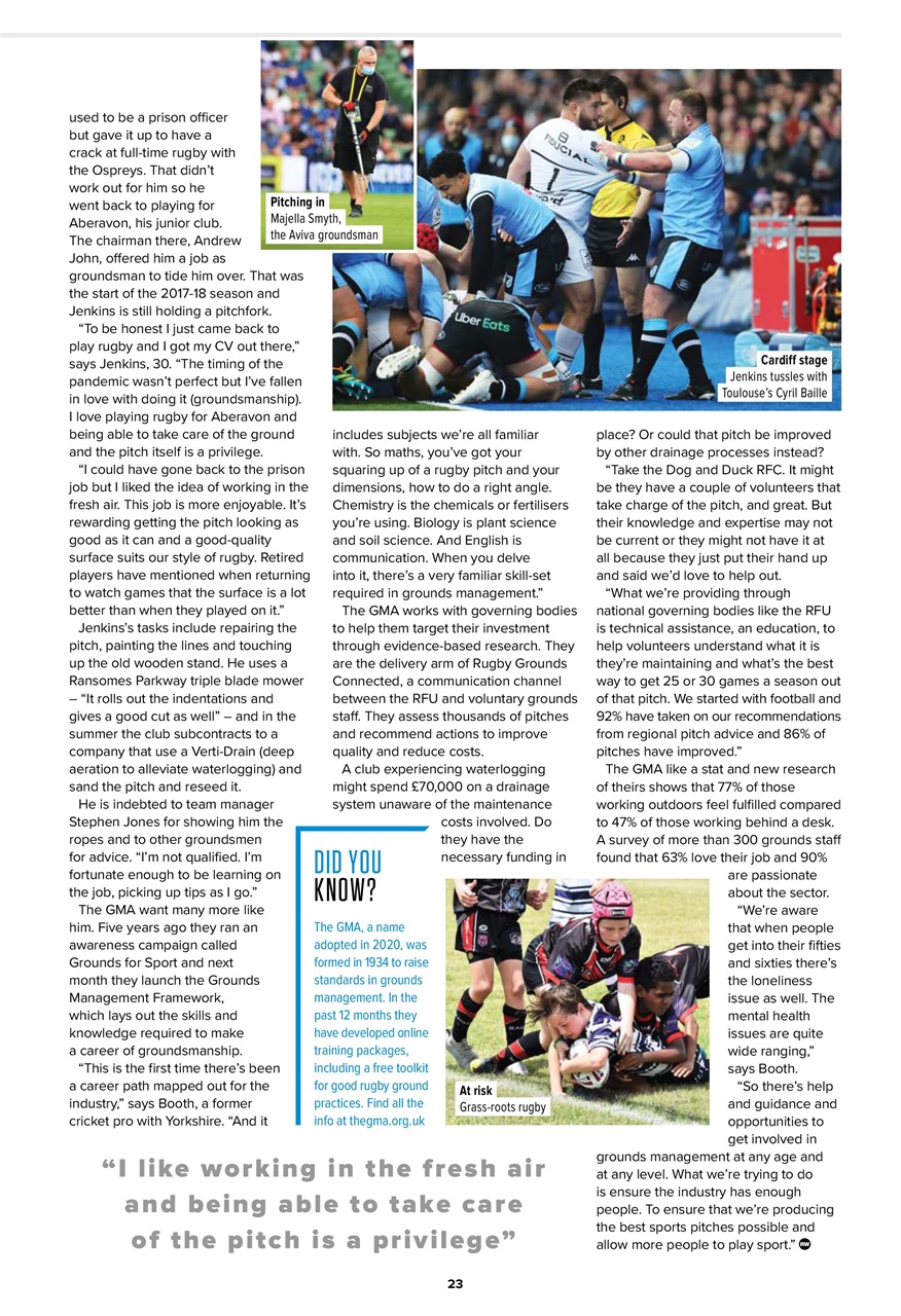 Rugby World Preview Pages