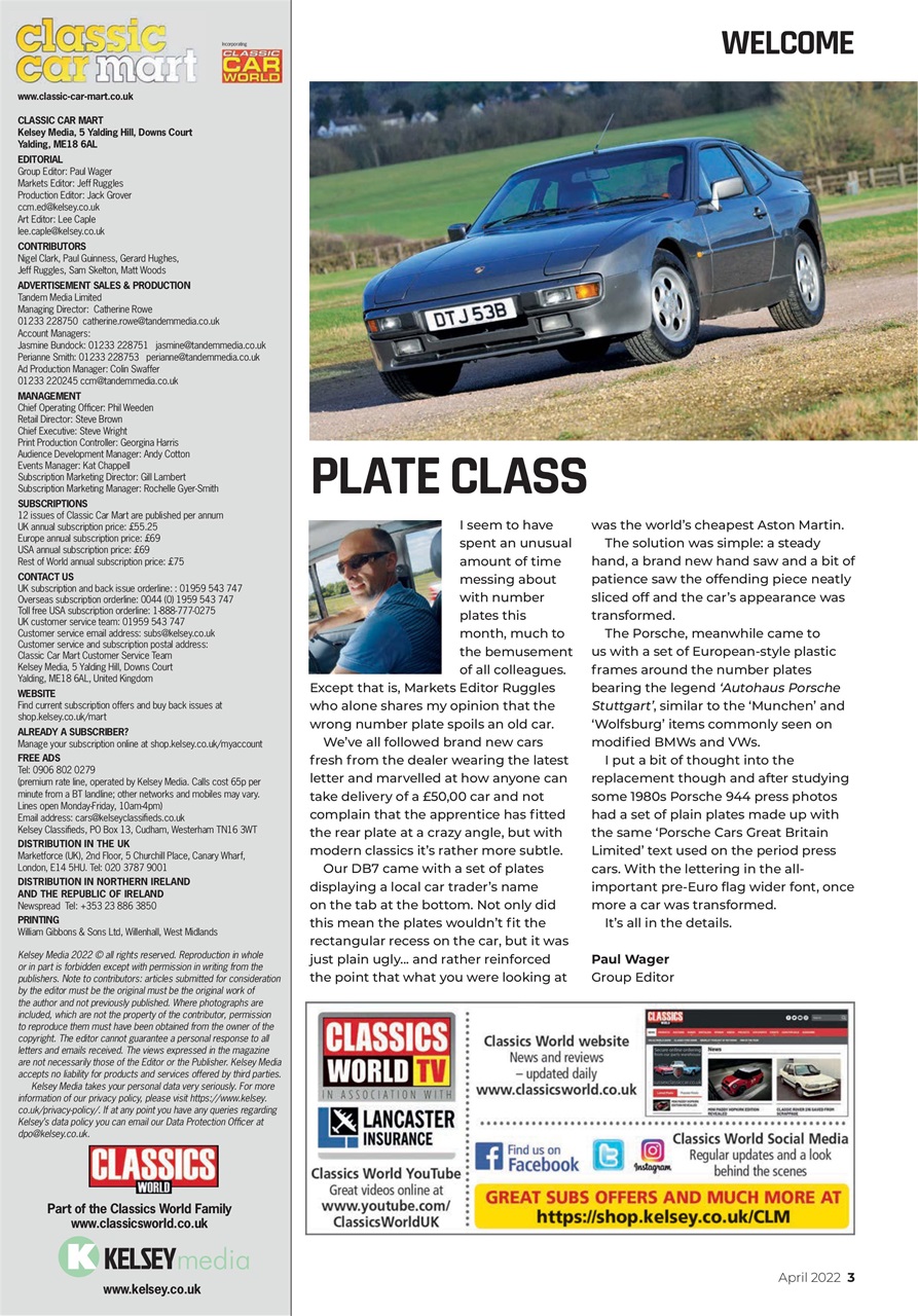 Classic Car Mart Preview Pages
