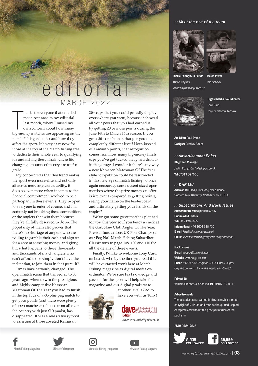 Match Fishing Preview Pages