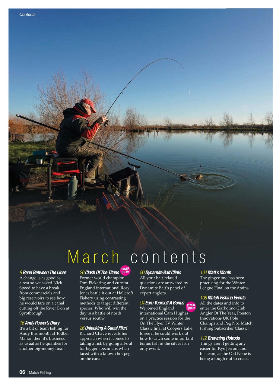 Match Fishing Preview Pages
