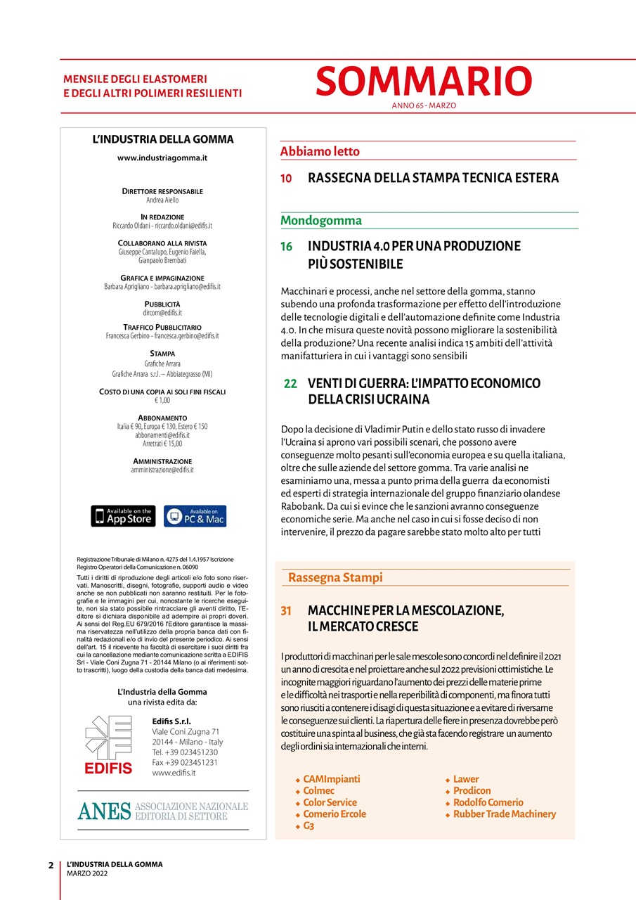 L’industria della Gomma Preview Pages