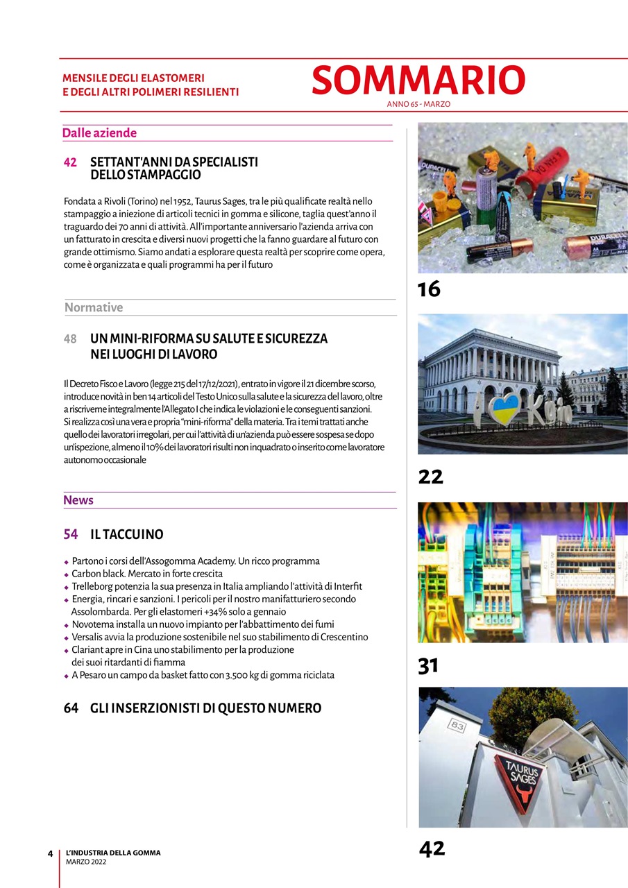 L’industria della Gomma Preview Pages