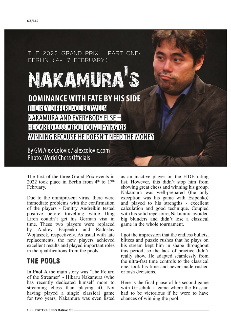 British Chess Magazine Preview Pages