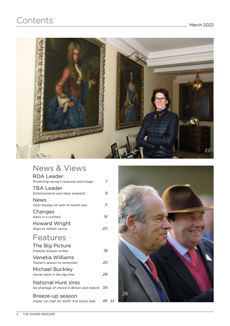 The Owner Breeder Preview Pages