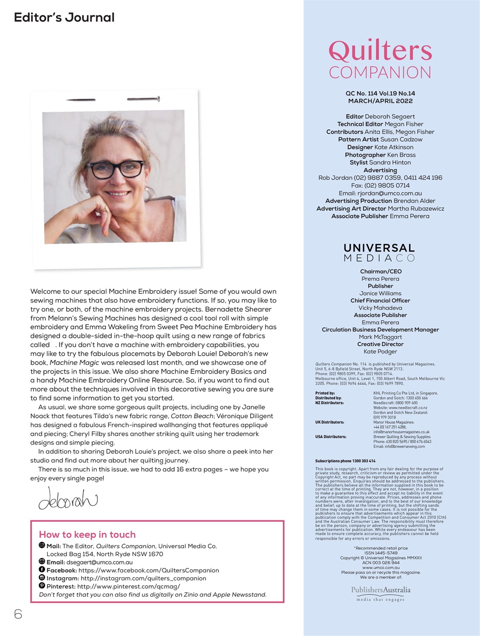 Quilters Companion Preview Pages