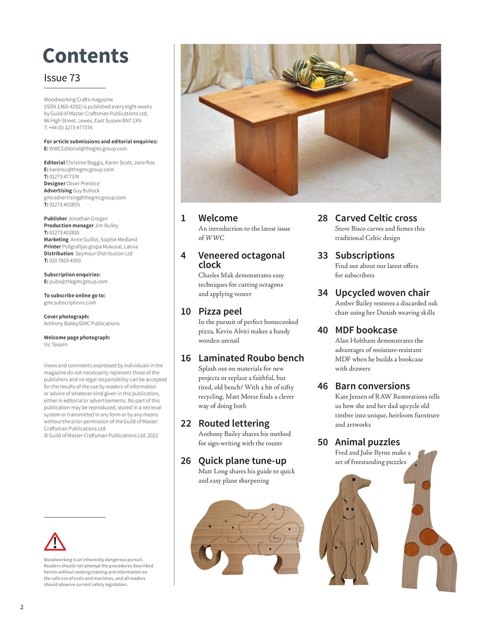 Woodworking Crafts Magazine Preview Pages