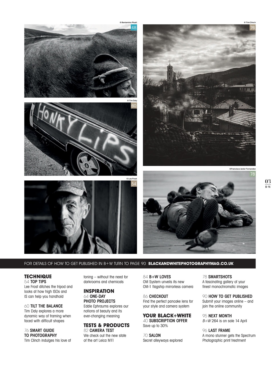 Black+White Photography Preview Pages