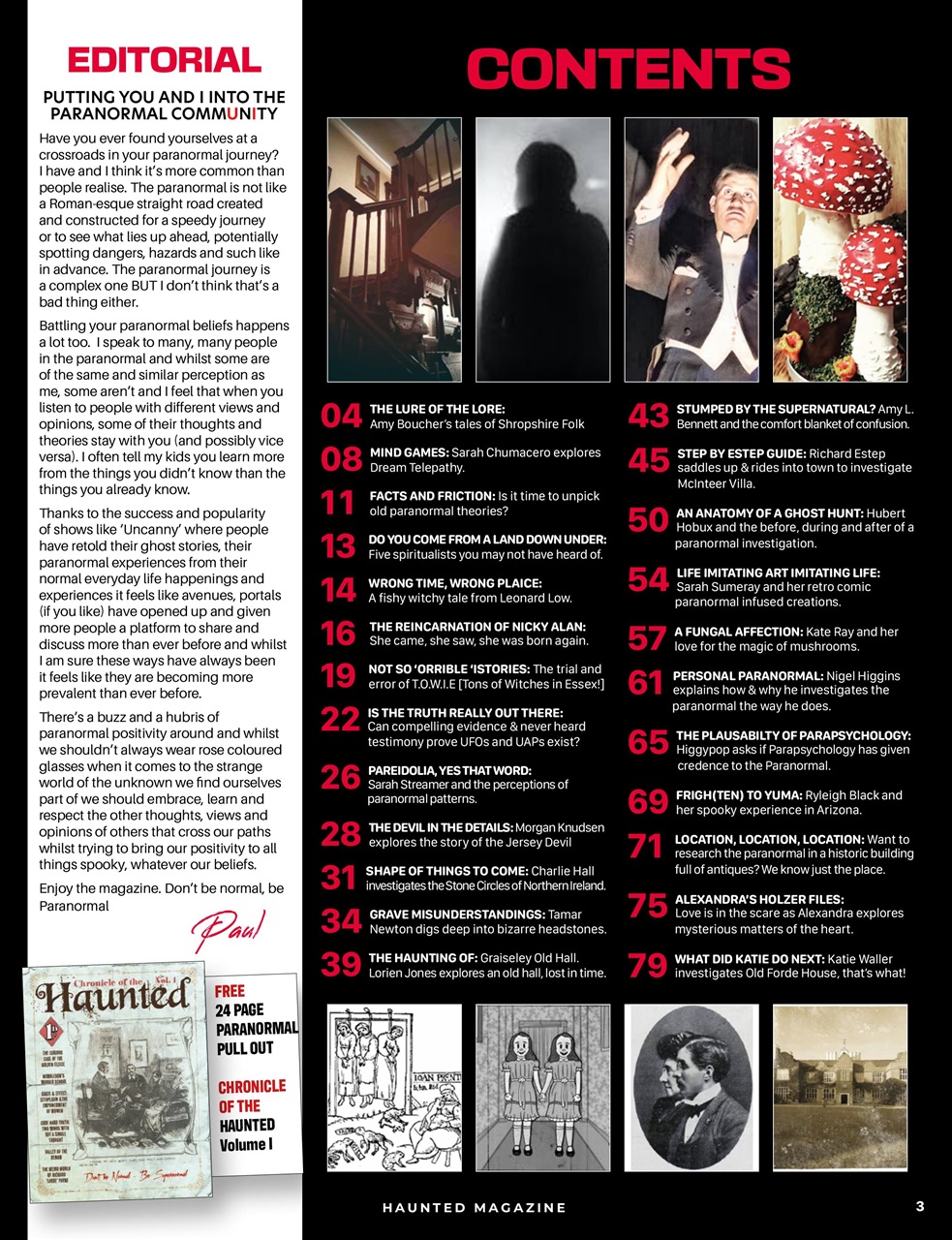 Haunted Magazine Preview Pages