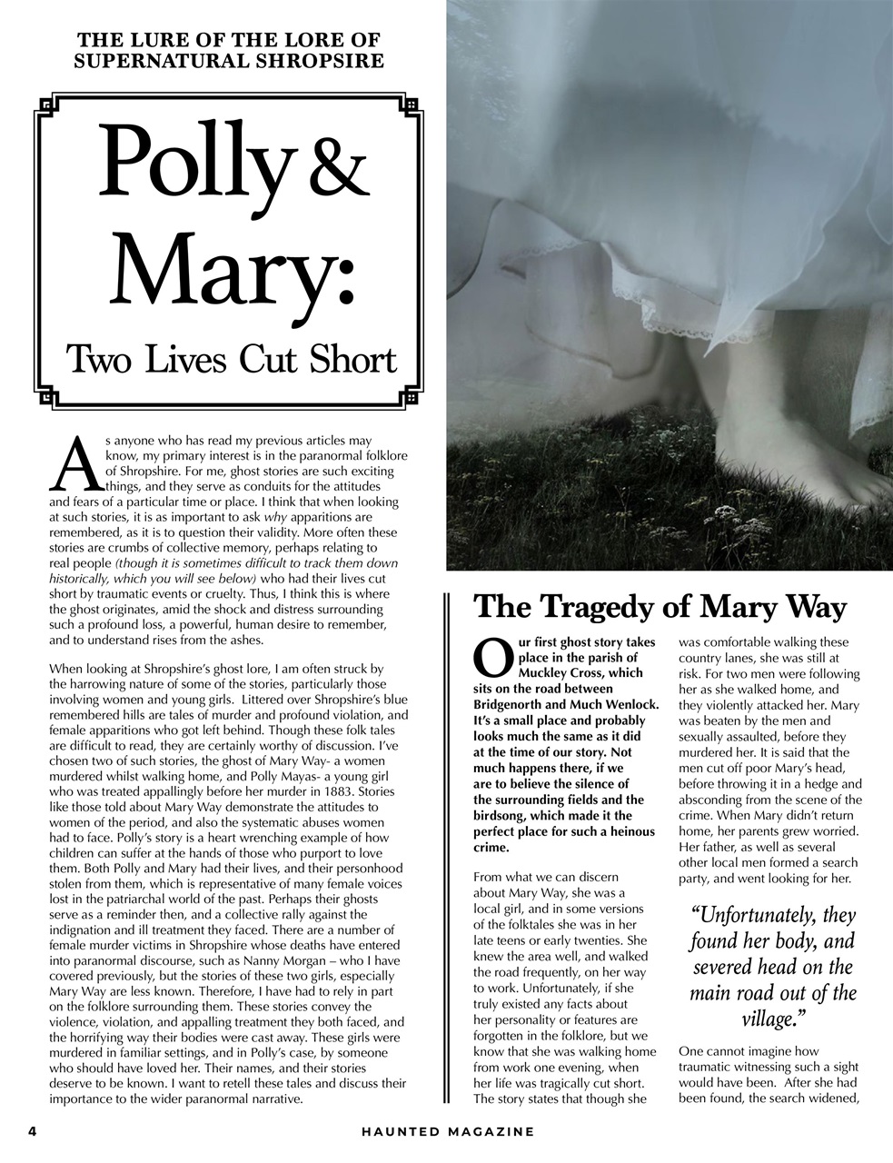 Haunted Magazine Preview Pages