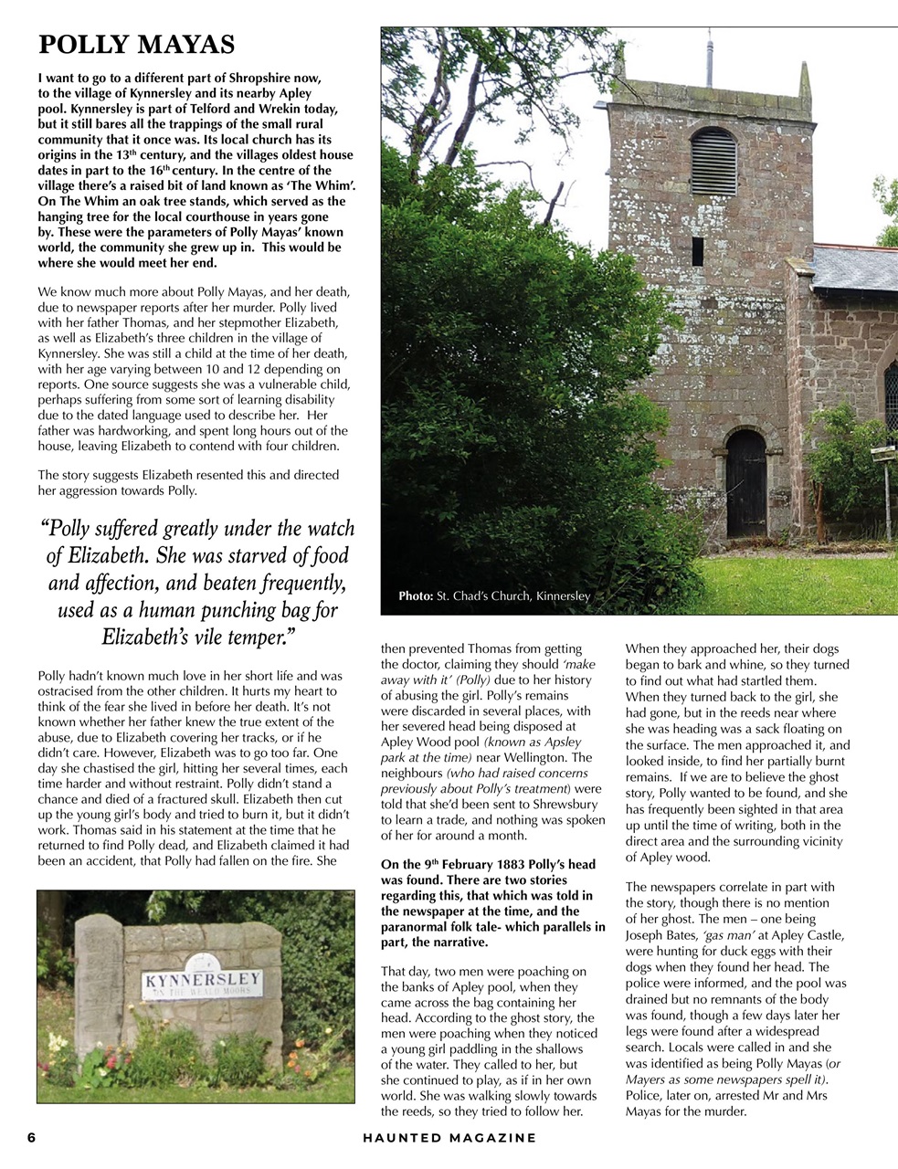 Haunted Magazine Preview Pages