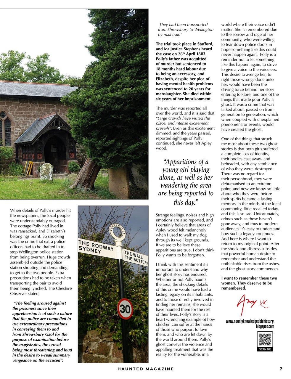 Haunted Magazine Preview Pages