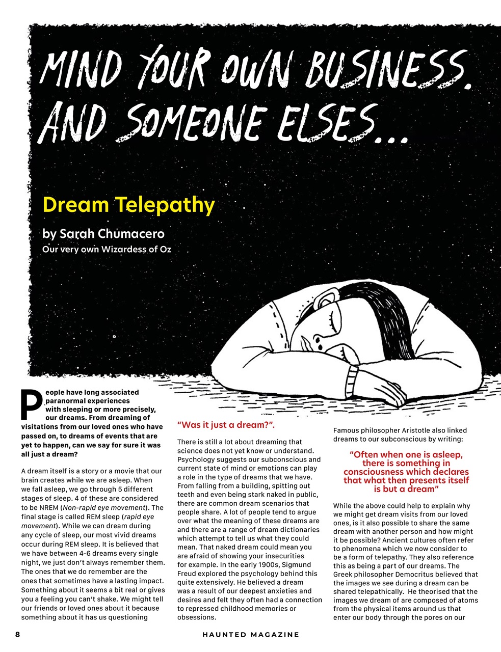 Haunted Magazine Preview Pages