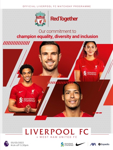 Liverpool FC Programmes issue 