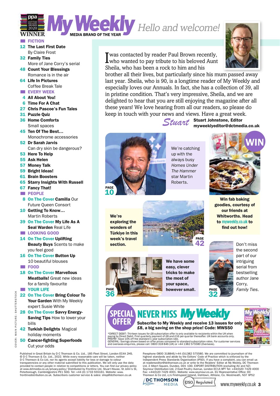 My Weekly Preview Pages